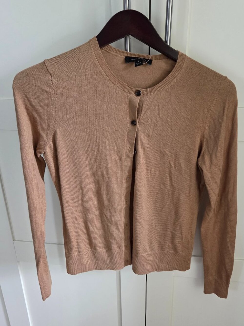 Ann Taylor Cardigan Size small camel color NWT